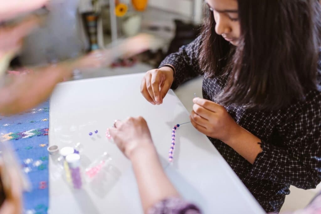 A - child - practices - fine - motor - skills
